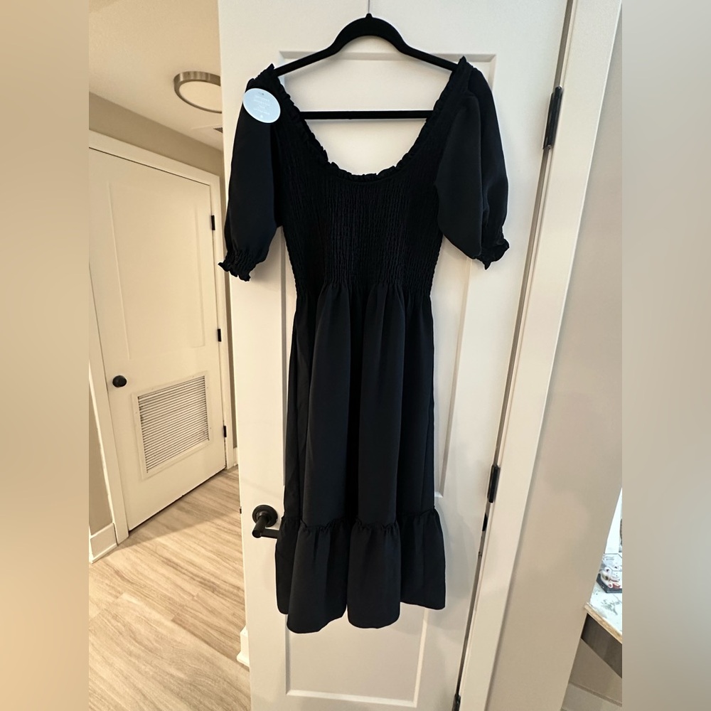 Hill House Louisa Black Crepe Nap Dress- NEW WITH TAGS
